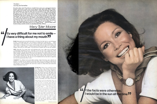 Mary Tyler Moore by Francesco Scavullo / Vogue USA (1975.04)