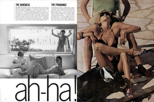 Lisa Taylor, Eva Nielsen by Francesco Scavullo / Vogue USA (1975.05)