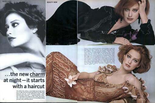 Nicky Lane by Francesco Scavullo / Vogue USA (1975.07)
