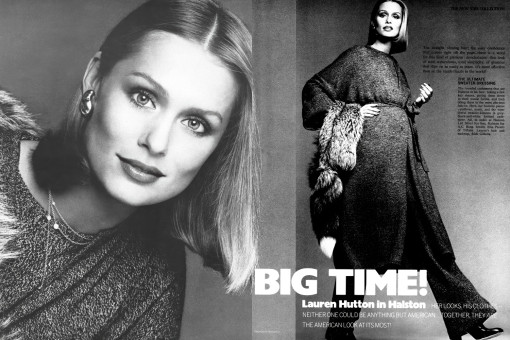 Lauren Hutton by Francesco Scavullo / Vogue USA (1975.09)