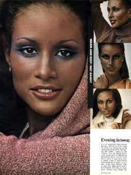 Beverly Johnson by Duane Michals / Vogue USA (1974.09)