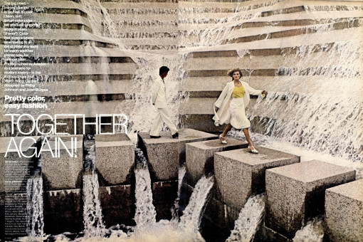 Rene Russo, Tony Spinelli by Richard Avedon / Vogue USA (1975.12)