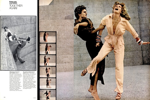Rene Russo, Tony Spinelli by Richard Avedon / Vogue USA (1975.12)