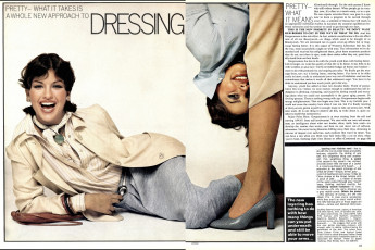 Janice Dickinson, Debbie Dickinson by Richard Avedon / Vogue USA (1976.01)