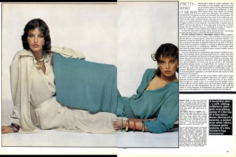 Janice Dickinson, Debbie Dickinson by Richard Avedon / Vogue USA (1976.01)