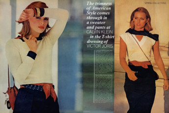 Patti Hansen by Arthur Elgort / Vogue USA (1976.02)