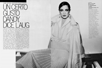 Moyra Swan by David Bailey / Vogue ITA (1976.03)