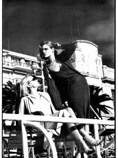 Patti Hansen, Gunilla Lindblad by Helmut Newton / Vogue USA (1976.03)