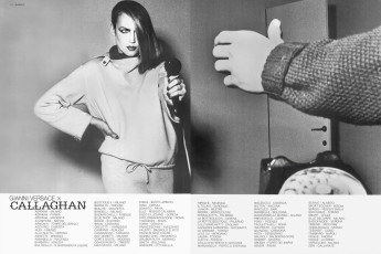 Jerry Hall by Gian Paolo Barbieri / Vogue ITA (1976.11)