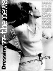 Patti Hansen by Chris Von Wangenheim / Vogue USA (1977.01)