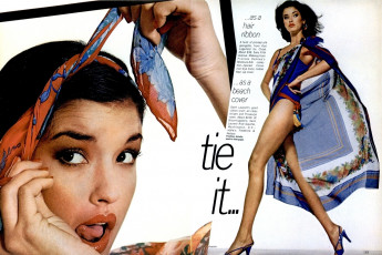 Janice Dickinson by Richard Avedon / Vogue USA (1977.03)