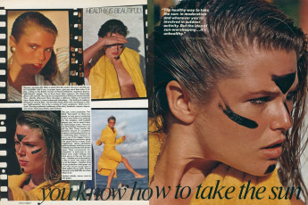 Christie Brinkley by Arthur Elgort / Vogue USA (1977.04)