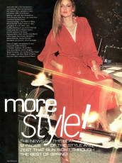 Jerry Hall by Stan Malinowski / Vogue USA (1978.02)