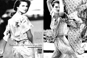 Christie Brinkley by Arthur Elgort / Vogue USA (1978.04)