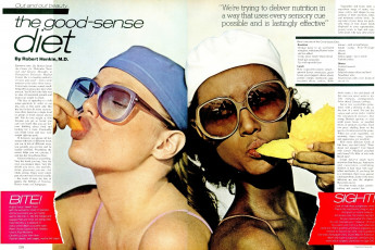 Patti Hansen, Iman by Francesco Scavullo / Vogue USA (1978.04)