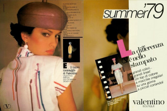 Janice Dickinson by Arthur Elgort / Vogue ITA (1979.01)