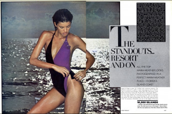 Janice Dickinson by Albert Watson / Vogue USA (1979.01)