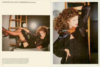Gia Carangi by Francois Lamy / Vogue ITA (1979.03/2)